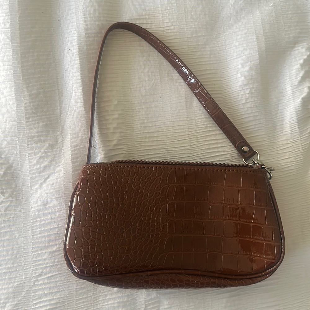 Small brown shoulder bag